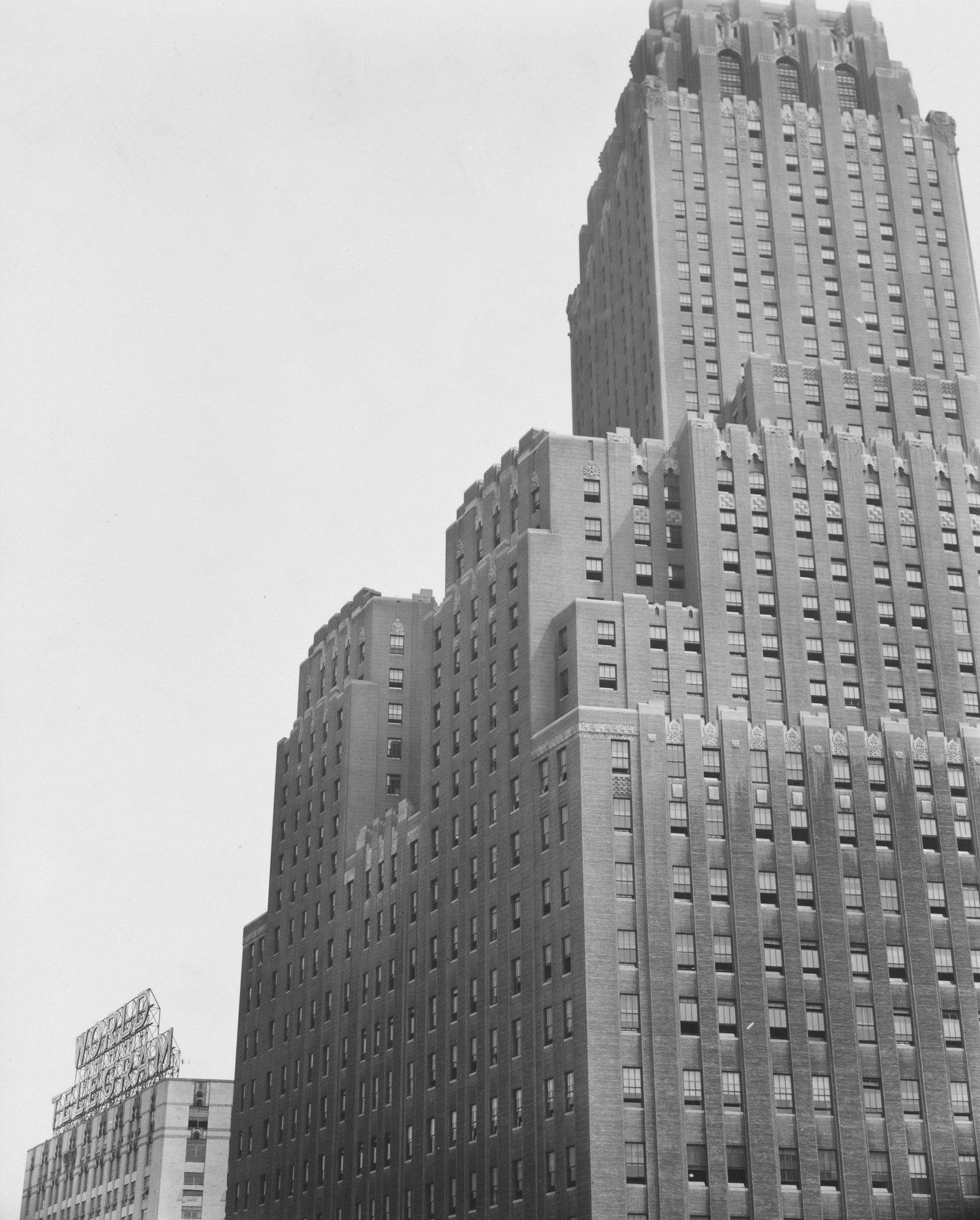 Archival black-and-white photograph of New York Art Deco architecture